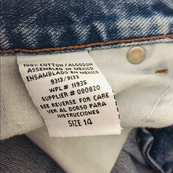 Rainbow Peace and Love Sewn Denim Shorts - Picture 5 of 6